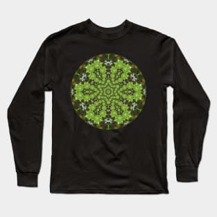 Light Green Bubbles Kaleidoscope Long Sleeve T-Shirt